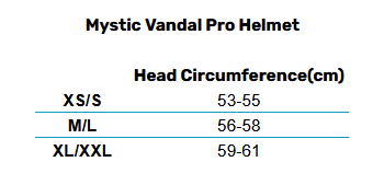 2025 Mystic Vandal Pro Helmet Final 0 Matentabel